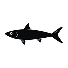 Fototapeta premium sardine fish vector illustration, isolated white background