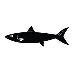 Fototapeta premium sardine fish vector illustration, isolated white background