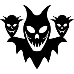 vector illustration of a halloween bat