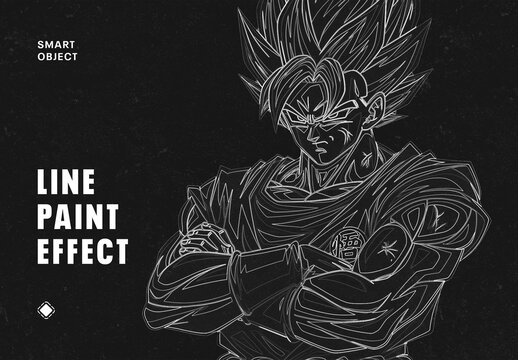 Line Art Paint Effect