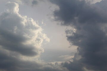dark clouds before rainstorm in the sky