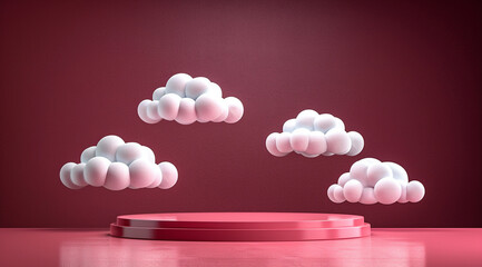 pearl necklace on white background