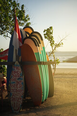 Surfboards on the beach