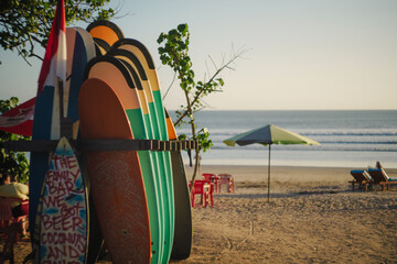 Surfboards on the beach