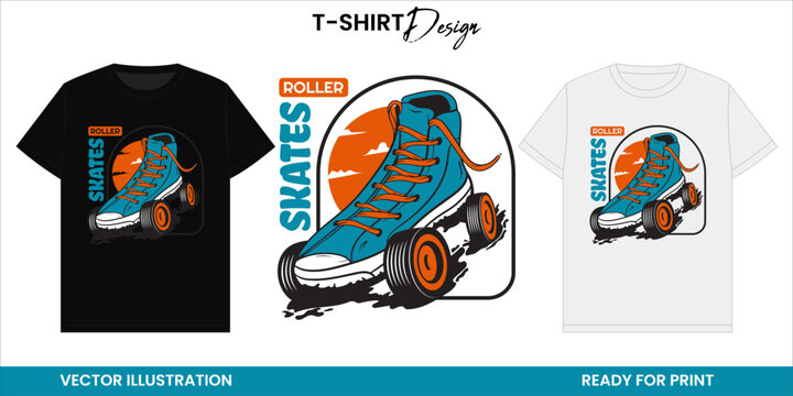 Urban Style Skate Vector T-shirt Design or Print and Sticker