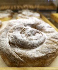 White bun in a market