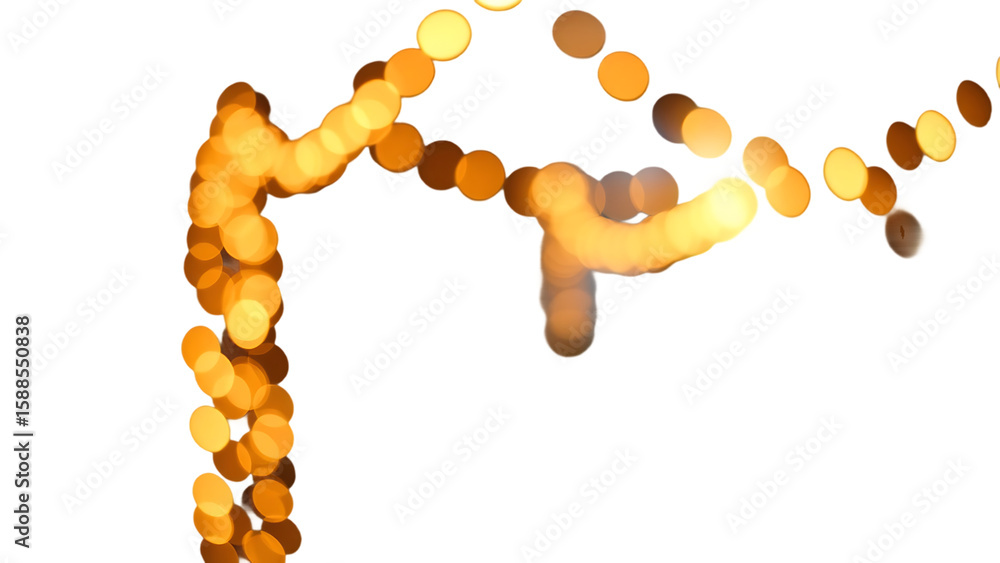 Poster light effect cut out element set isolated on white background