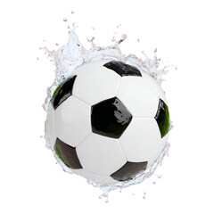 Soccer Ball Isolated on Transparent Background