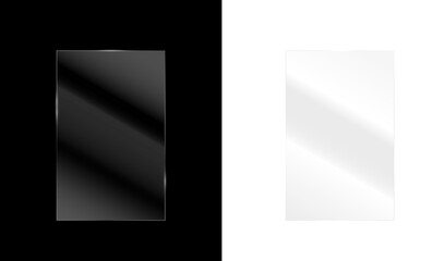 Clean Light-Filled Window with Glossy Effect