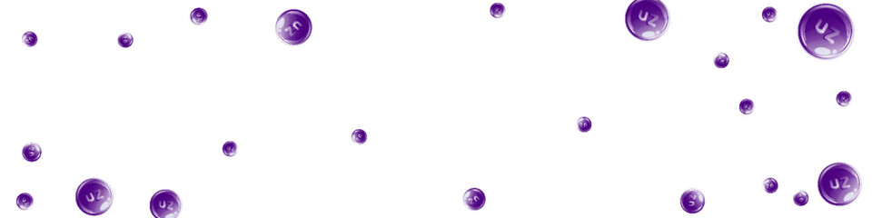 Zinc round capsules scattered randomly.