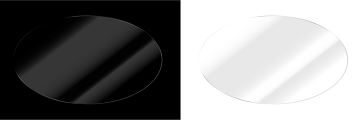 Abstract Glass Panel with Soft Glare and Glow