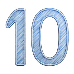 3d number 10