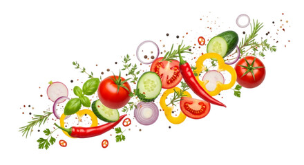 Fresh tomato with water drops transparent background 