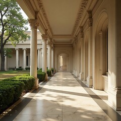 Obraz premium colonnade in the park of st petersburg