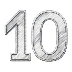 3d number 10