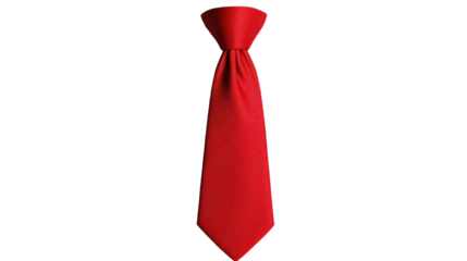 red tie on white background