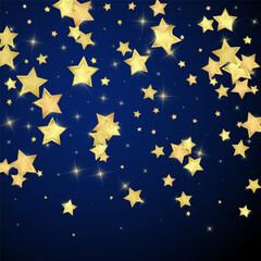 Magic stars vector overlay.  Gold stars scattered