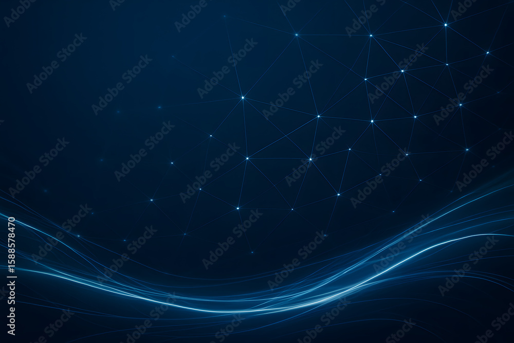 Poster digital network: a mesmerizing digital design evokes an intricate interconnected network, symbolizin