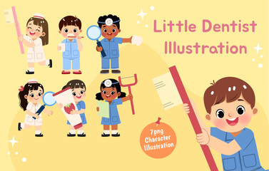 Little Dentist Children Illustration