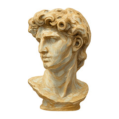 Obraz premium PNG Classical marble sculpture illustration.