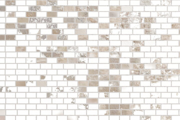 Abstract grid pattern with red, yellow, and black rectangles on a beige background