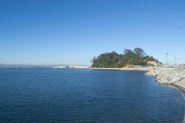 Southern Chilean Summer: Serene Coastal Pier