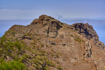 Teno mountain view toward coastline