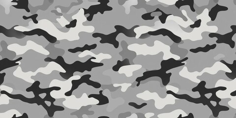 Modern gray abstract camouflage seamless pattern, perfect for textile design,  modern,  illustration