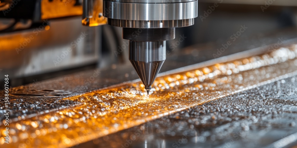 Aufkleber precision machining process accuracy and automated cutting operations in modern factory equipment