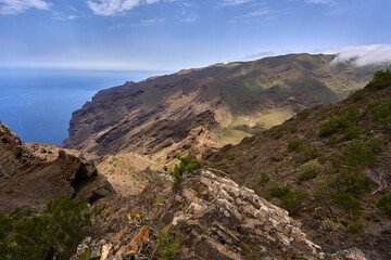 Coastal cliffs and ocean view Tenerife