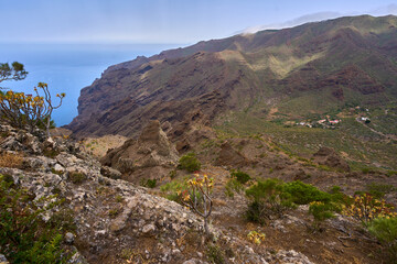 Coastal cliffs and ocean view Tenerife