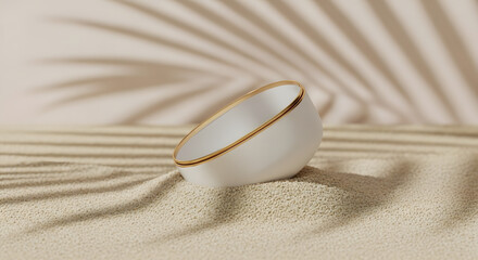 Minimal Beige Shadow Abstract