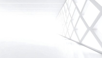 Fototapeta premium Empty white architectural interior
