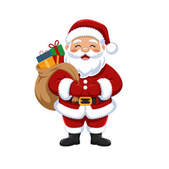 Obraz premium Cartoon Santa Claus