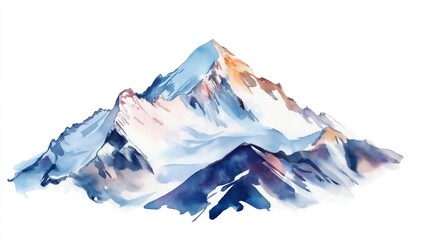 Aconcagua Aconcagua Hand Drawn Watercolor