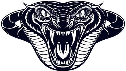 Obraz premium Angry snake face 