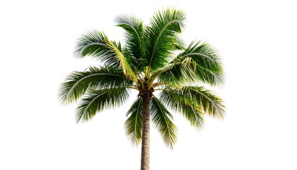 Isolated tropical palm tree