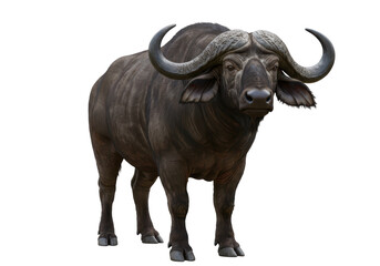 Obraz premium Isolated Cape Buffalo Wild Animal Horns