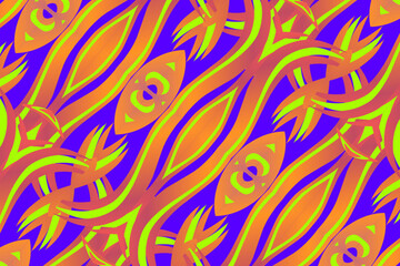 gradient line art pattern of indonesian culture traditional tenun batik ethnic dayak ornament	