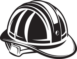 Construction Safety Helmet Icon Set – Vector Illustration