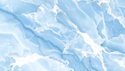 Obraz premium Blue marble texture with swirling white veins