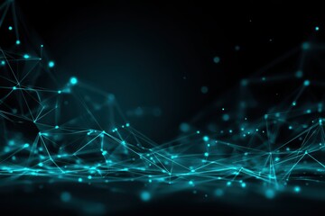 blue lines and dots, creating a modern and futuristic design. This image could be used for concepts related to technology, digital interface, data visualization, or abstract art.