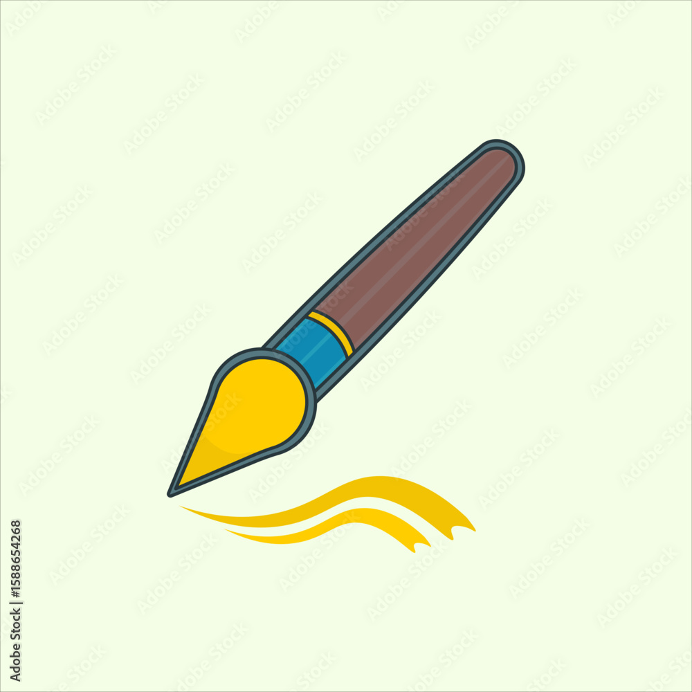 Poster brush icon. icon related to design elements. suitable for web site, app, user interfaces,element, pr