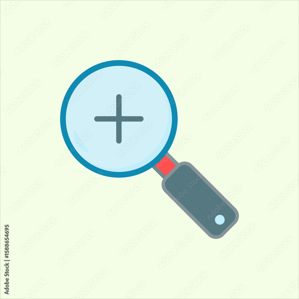 Fototapete zoom in icon. icon related to design elements. suitable for web site, app, user interfaces,element, 