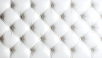 White Leather Upholstery Texture.