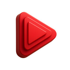 Red Play Button: A captivating, three-dimensional red play button, perfectly capturing the essence of initiation, action, and the commencement of a digital experience. 