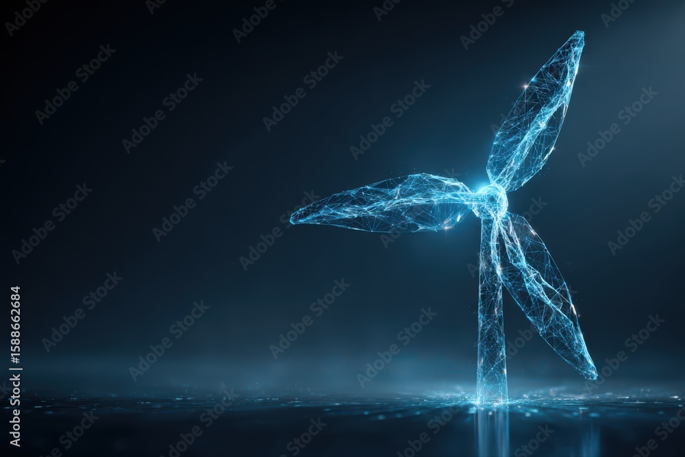 Poster this futuristic wireframe illustration depicts a bird created from intricate lines and shapes, showc