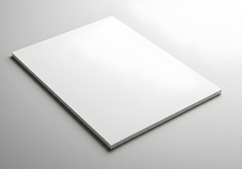 blank white book on black background