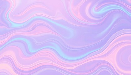 Abstract ethereal swirls, wave-like seamless digital pattern in calming pastel hues,  movement,  space