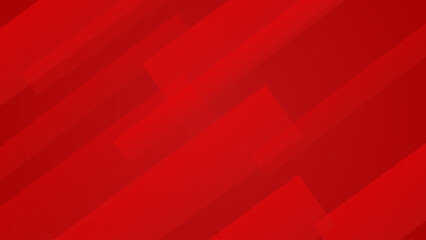 Abstract red background with transparent diagonal rectangles.